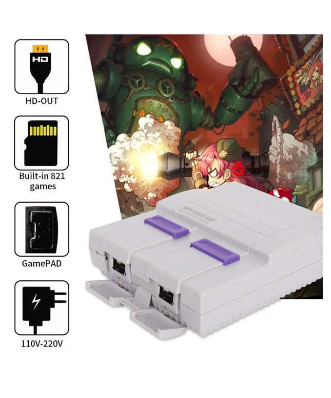Retro Inspired Game Console With HDMI + 821 Games Loaded