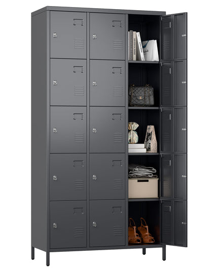 15 Doors Metal Lockers For Employees For Offices School Gyms