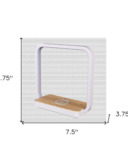 Contemporary White Wireless Phone Charger