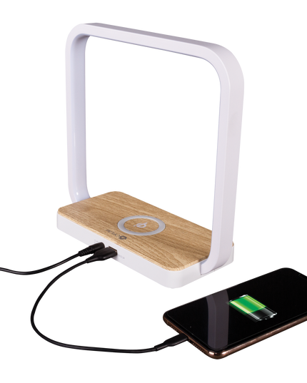 Contemporary White Wireless Phone Charger