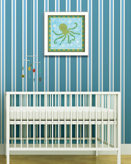 Beetle and Bob Baby Squid White Framed Print Wall Art