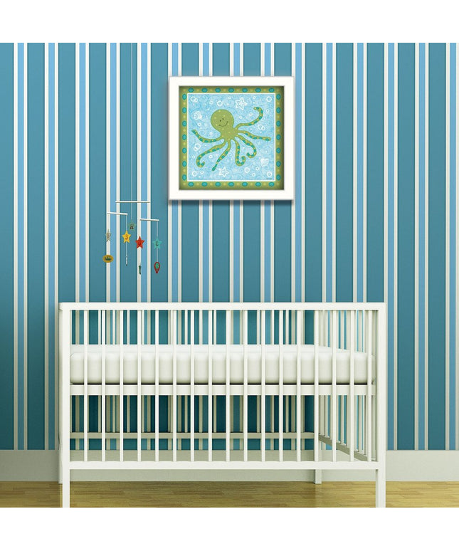 Beetle and Bob Baby Squid White Framed Print Wall Art
