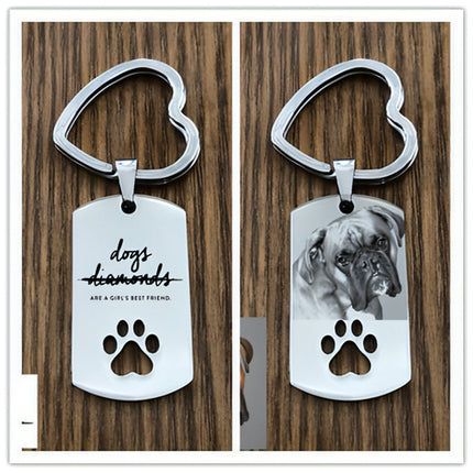 Keychain Stainless Steel Engraved