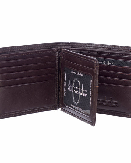 Men's Slimfold Wallet with Center Wing