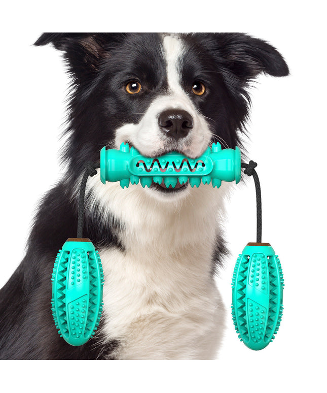 Dog Chew Toys Pet Toothbrush Rubber Bones Teeth Cleaning