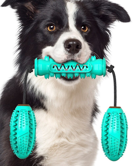 Dog Chew Toys Pet Toothbrush Rubber Bones Teeth Cleaning
