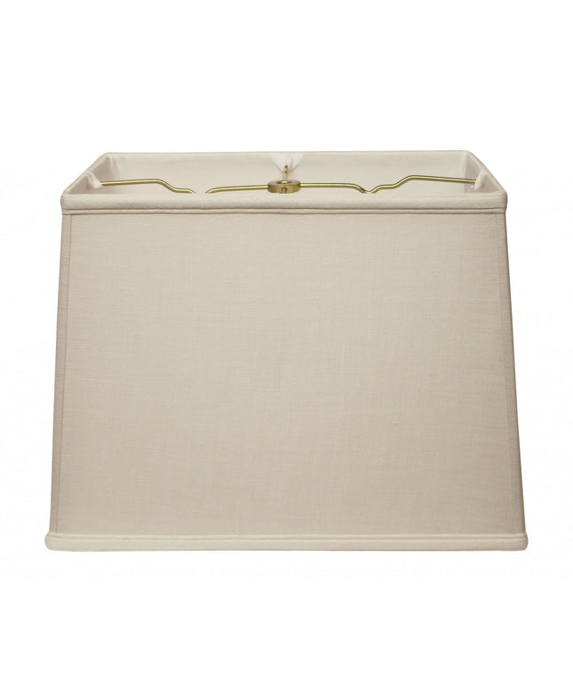 14" Off White Throwback Rectangle Linen Lampshade