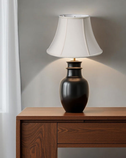 16" Cream Slanted Bell Shantung Lampshade
