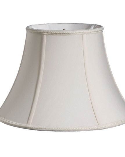 16" Cream Slanted Bell Shantung Lampshade