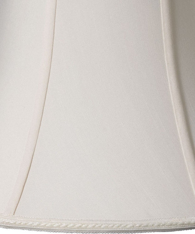 16" Cream Slanted Bell Shantung Lampshade