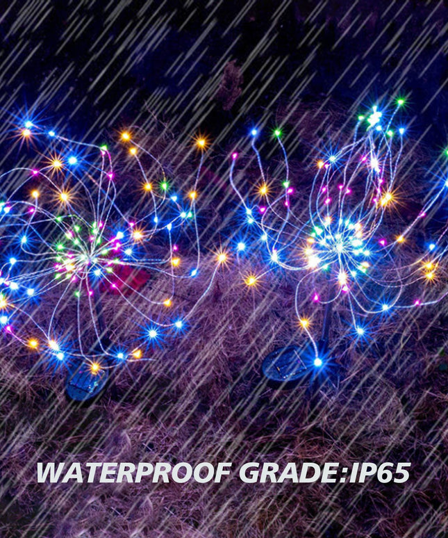 120LED  Solar Firework Lights Garden Christmas Decorations