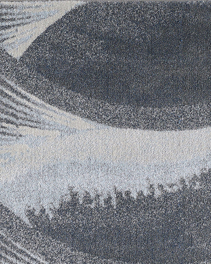 10' X 13' Gray Blue Abstract Waves Modern Area Rug
