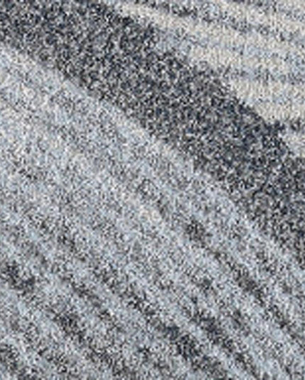 10' X 13' Gray Blue Abstract Waves Modern Area Rug