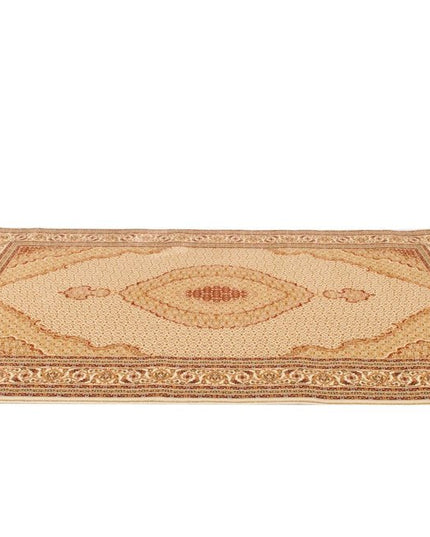 10' Beige And Ivory Oriental Runner Rug