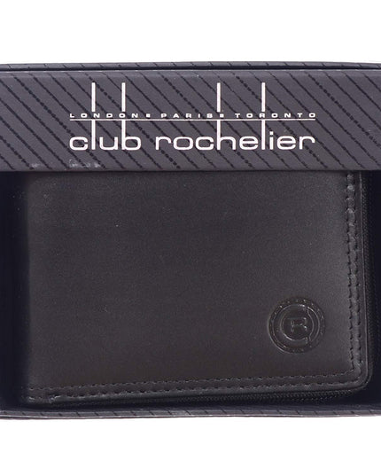 Men's Leather Zip Around Billfold Wallet