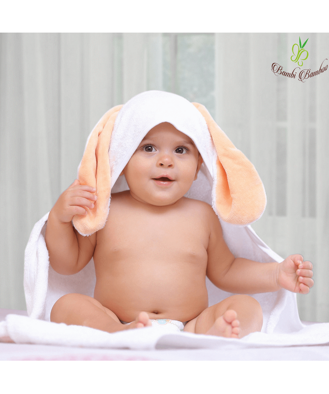 Amber Bunny Hooded Towel & 2 Washcloths