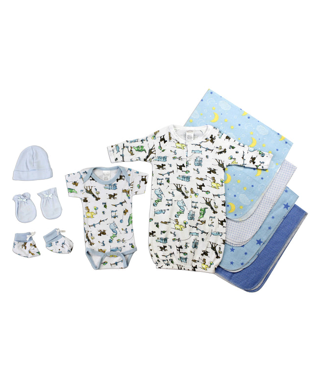 Newborn Baby Boys 9 Pc Layette Baby Shower Gift