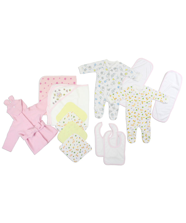 Newborn Baby Girls 14 Pc Layette Baby Shower Gift