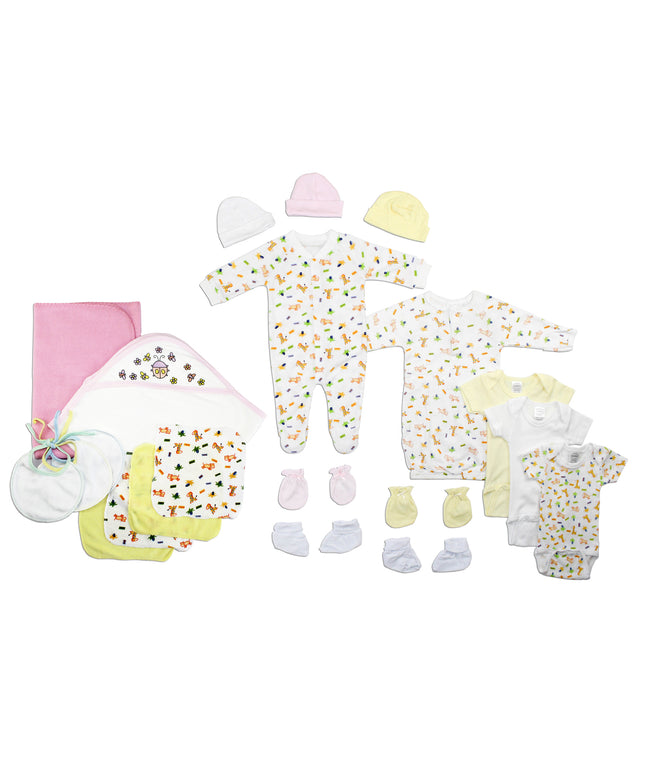 Newborn Baby Girls 21 Pc Layette Baby Shower Gift