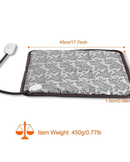 Pet Heating Pad Dog Cat Electric Heating Mat Waterproof Adjustable