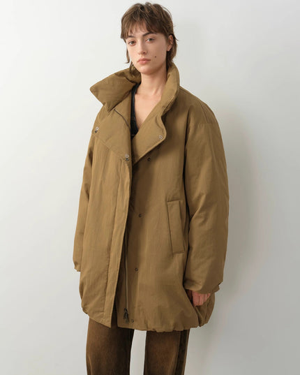"Modern Introduction" detachable toka fur collar fur coat silhouette