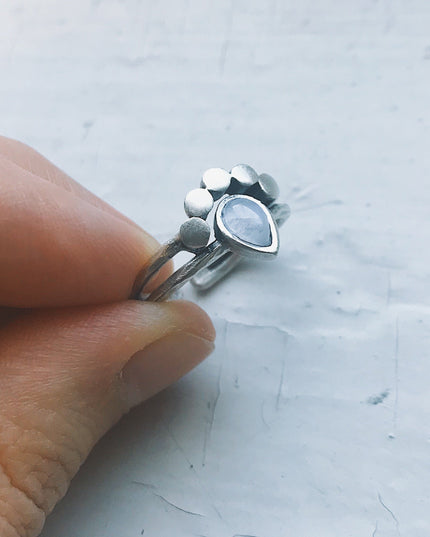 Moondrop Moonstone Ring