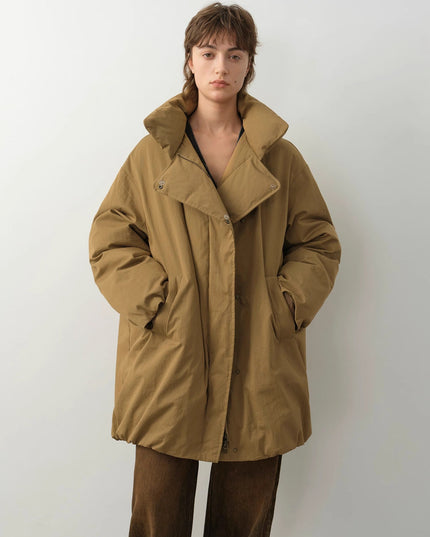 "Modern Introduction" detachable toka fur collar fur coat silhouette