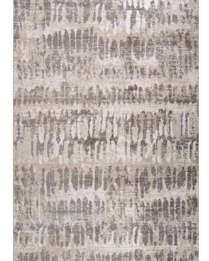 4' X 6' Beige and Brown Abstract Distressed Area Rug
