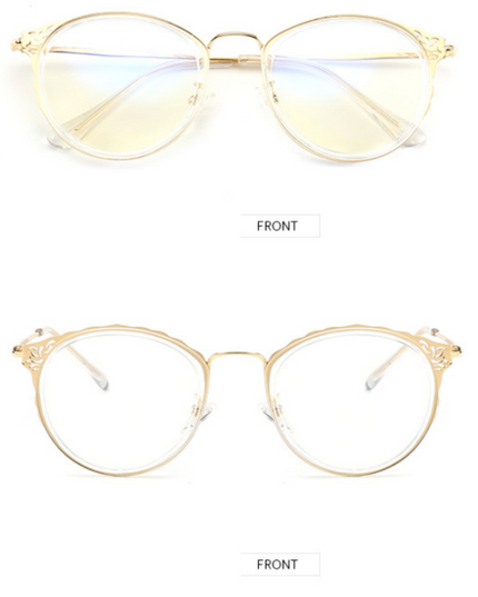 EP Anti-blue radiation glasses Korean version hollow ladies simple