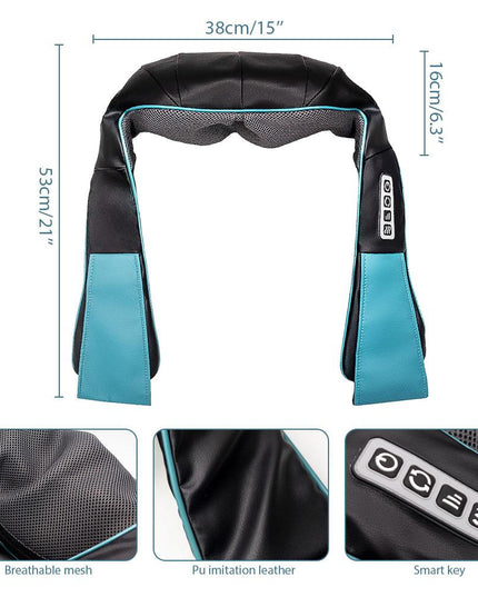 Multifunctional Electric Shiatsu Neck Back Massager with Soothing Heat