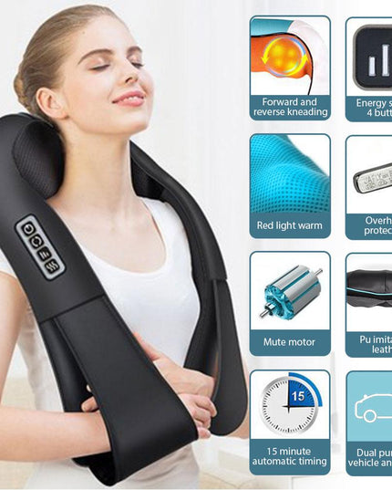 Multifunctional Electric Shiatsu Neck Back Massager with Soothing Heat