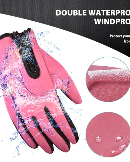 Winter Warm Windproof Waterproof Thermal Gloves Touch Screen Mittens