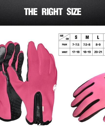 Winter Warm Windproof Waterproof Thermal Gloves Touch Screen Mittens