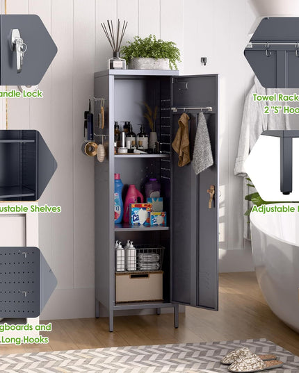 Metal Lockers For Employees With Handle,Metal Storage Locker With 2