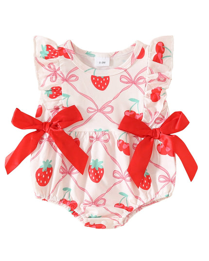 FruityNest™ – Baby Summer Romper with Short Sleeves