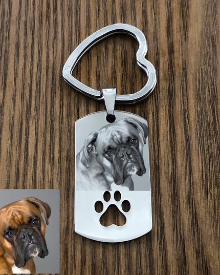 Keychain Stainless Steel Engraved