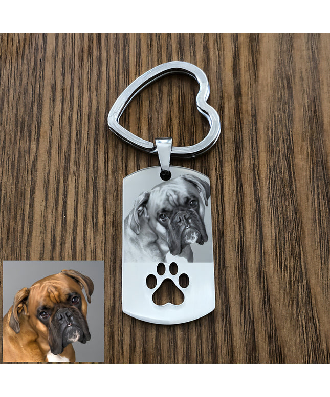 Keychain Stainless Steel Engraved