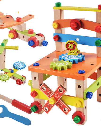 Children's Chair Building Block Toys