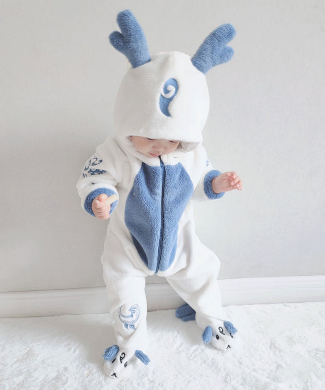 CuddleCub™ – Animal Ear Baby Jumpsuit for Autumn