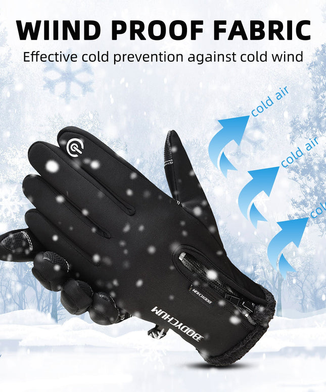 Winter Warm Gloves Touch Screen Gloves for Men Women Anti-Slip Driving