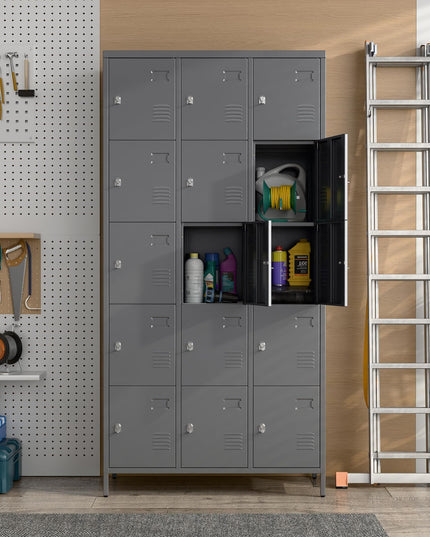15 Doors Metal Lockers For Employees For Offices School Gyms