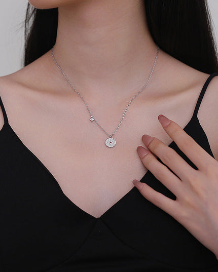 A Light Luxury Copper Coin New Chinese-Style Necklace