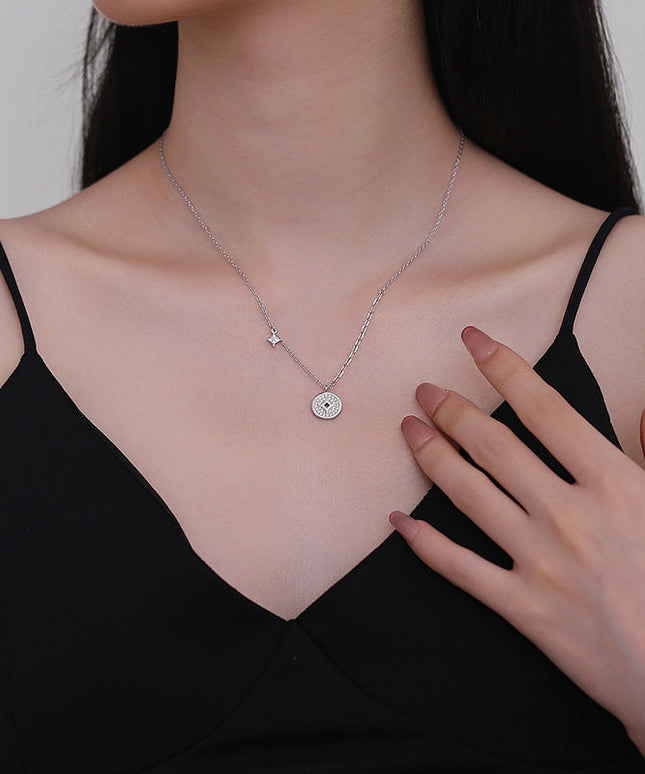A Light Luxury Copper Coin New Chinese-Style Necklace