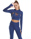 L / Navy Blue 3PCS Set