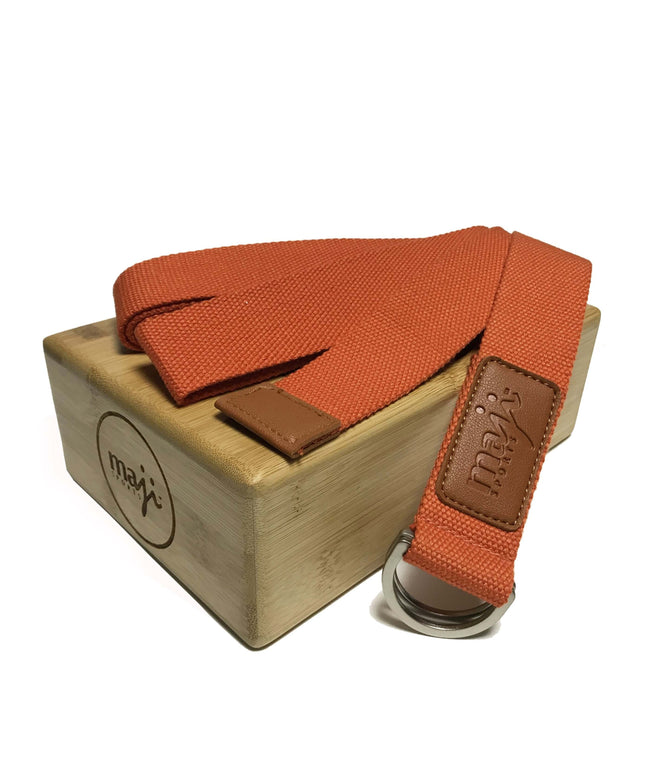 Bamboo Yoga Block & Strap Combo