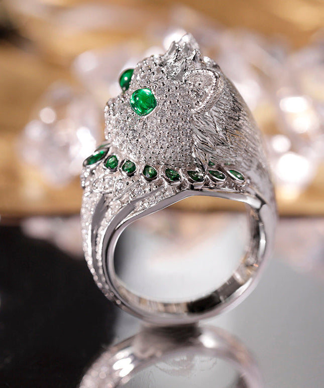 LuxeJewels™ - EmeraldWhisker – Sterling Designer Ring