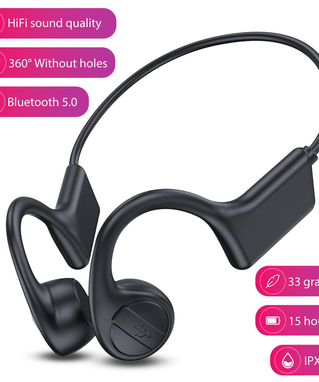 Waterproof Bone Conduction Headphones Perfect for Swimming Cycling