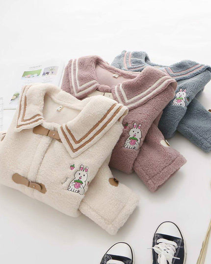 Youth Lamb Coat Rabbit