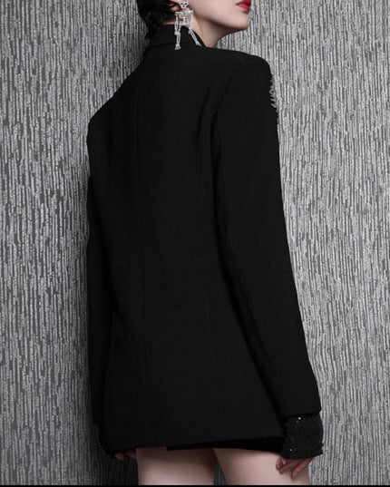 Women's Hand-stitched Floral Suit Jacket