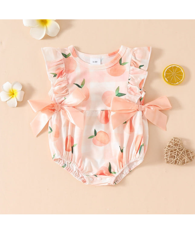 FruityNest™ – Baby Summer Romper with Short Sleeves
